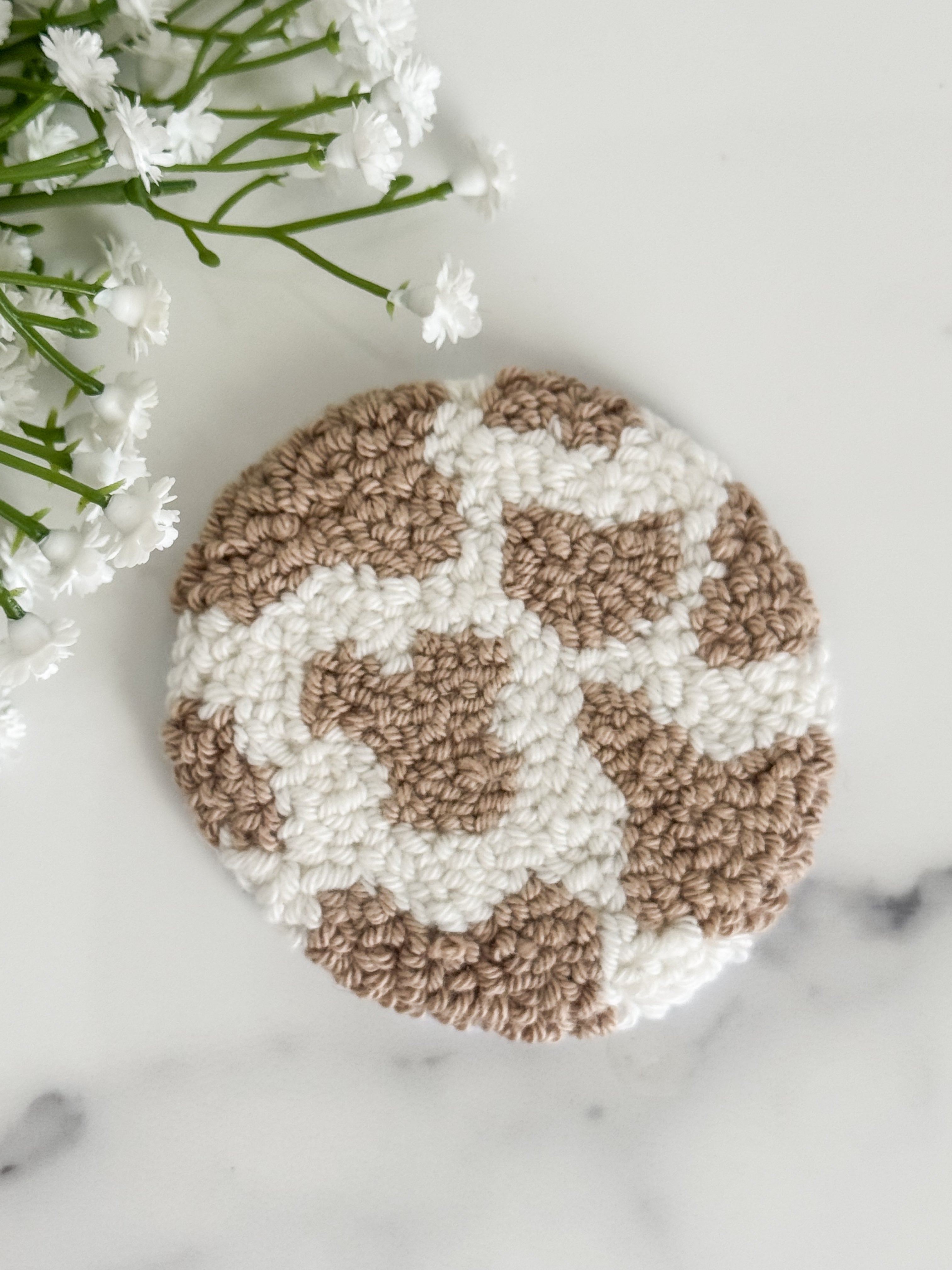 Cow Print Car Coaster