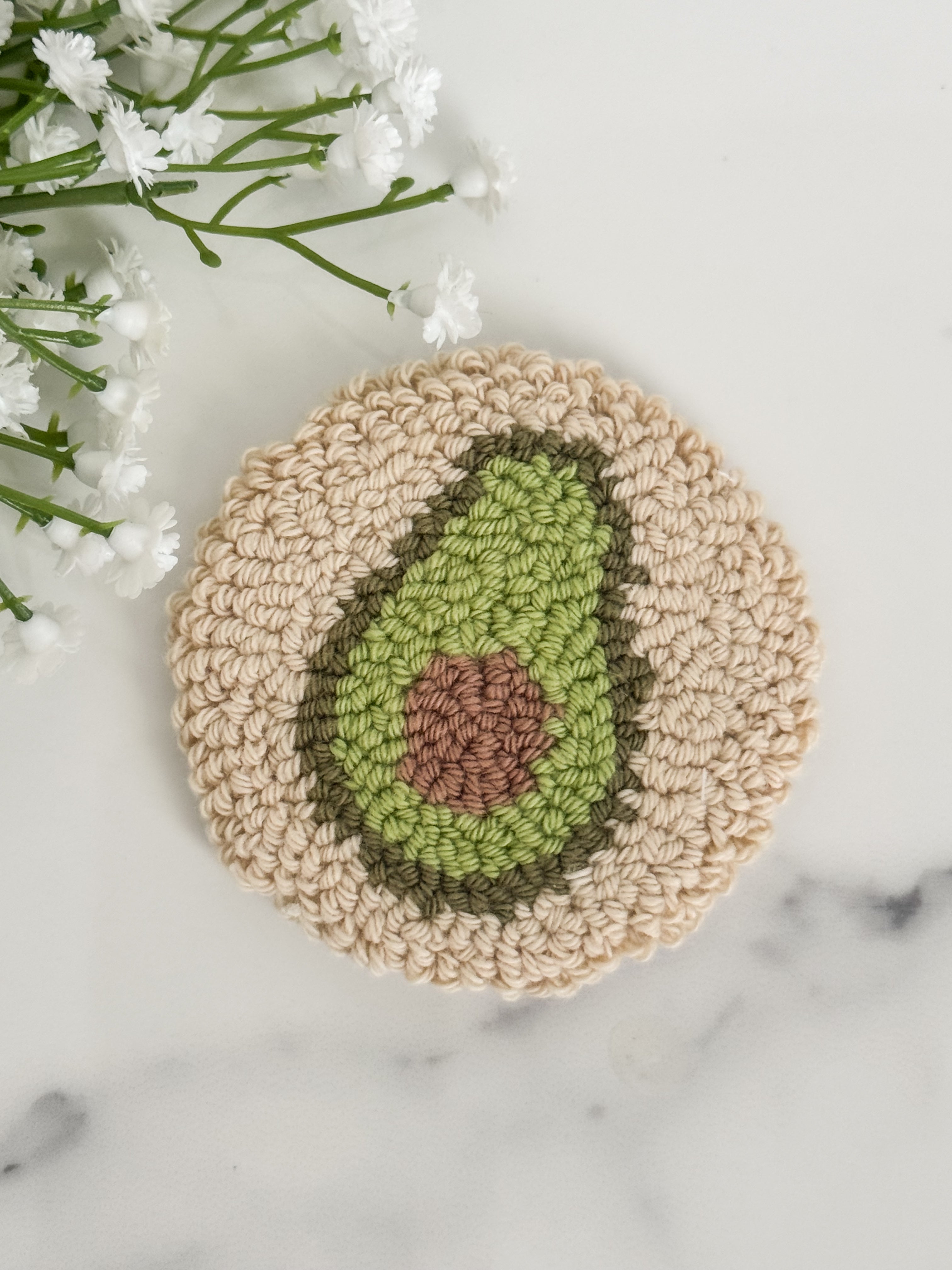 Avocado Car Coaster