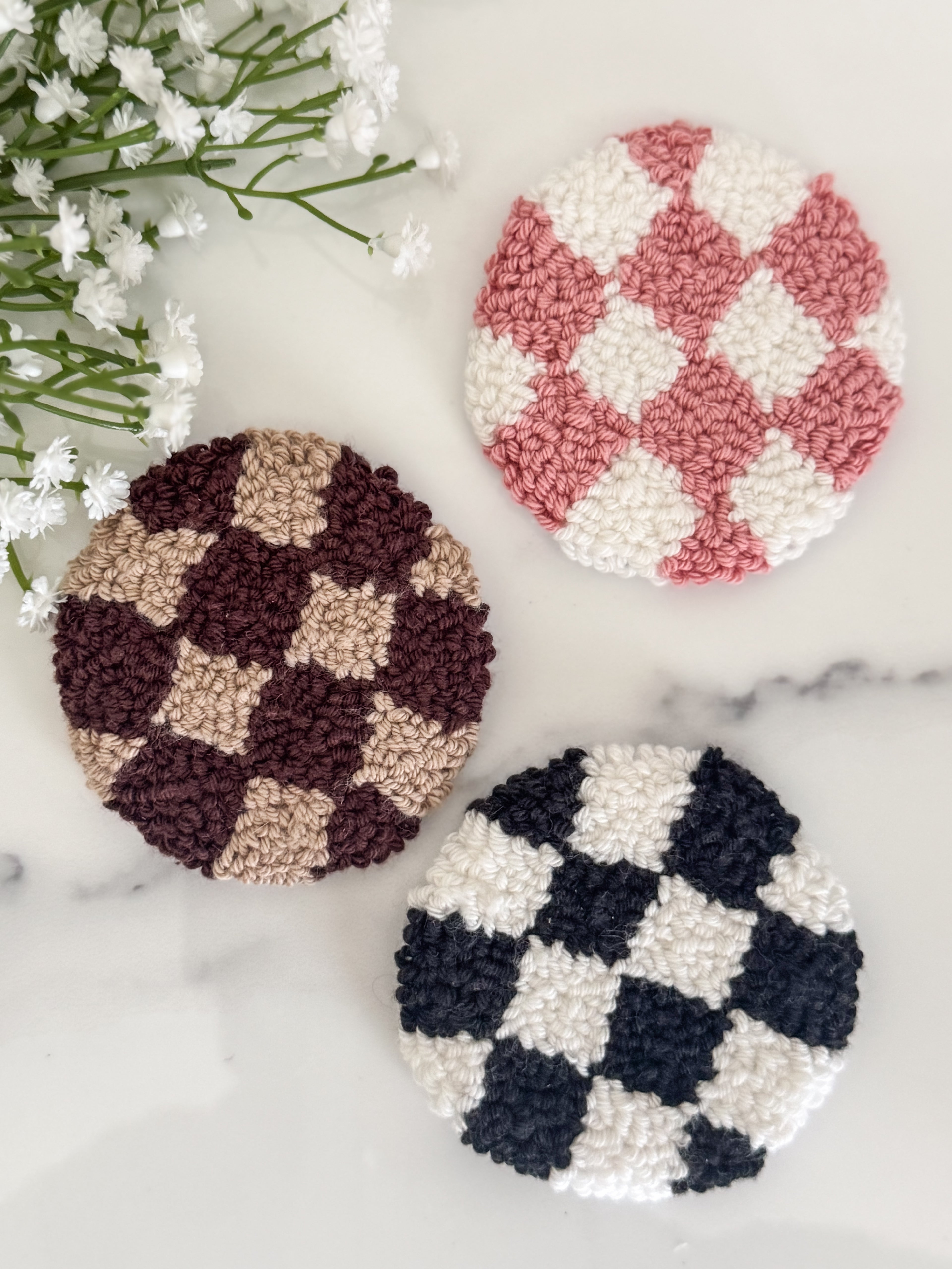 Checkerboard Car Coaster