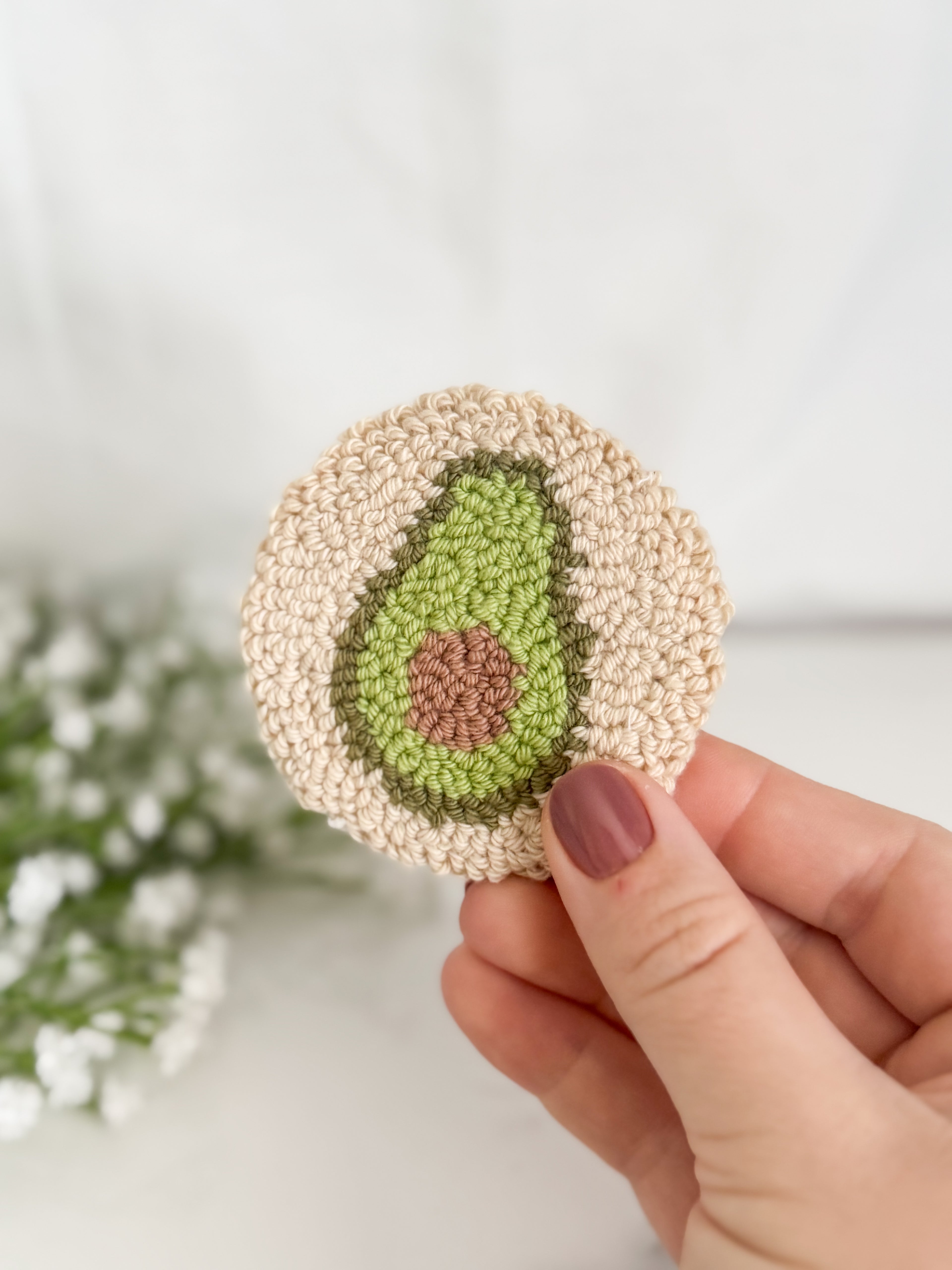 Avocado Car Coaster