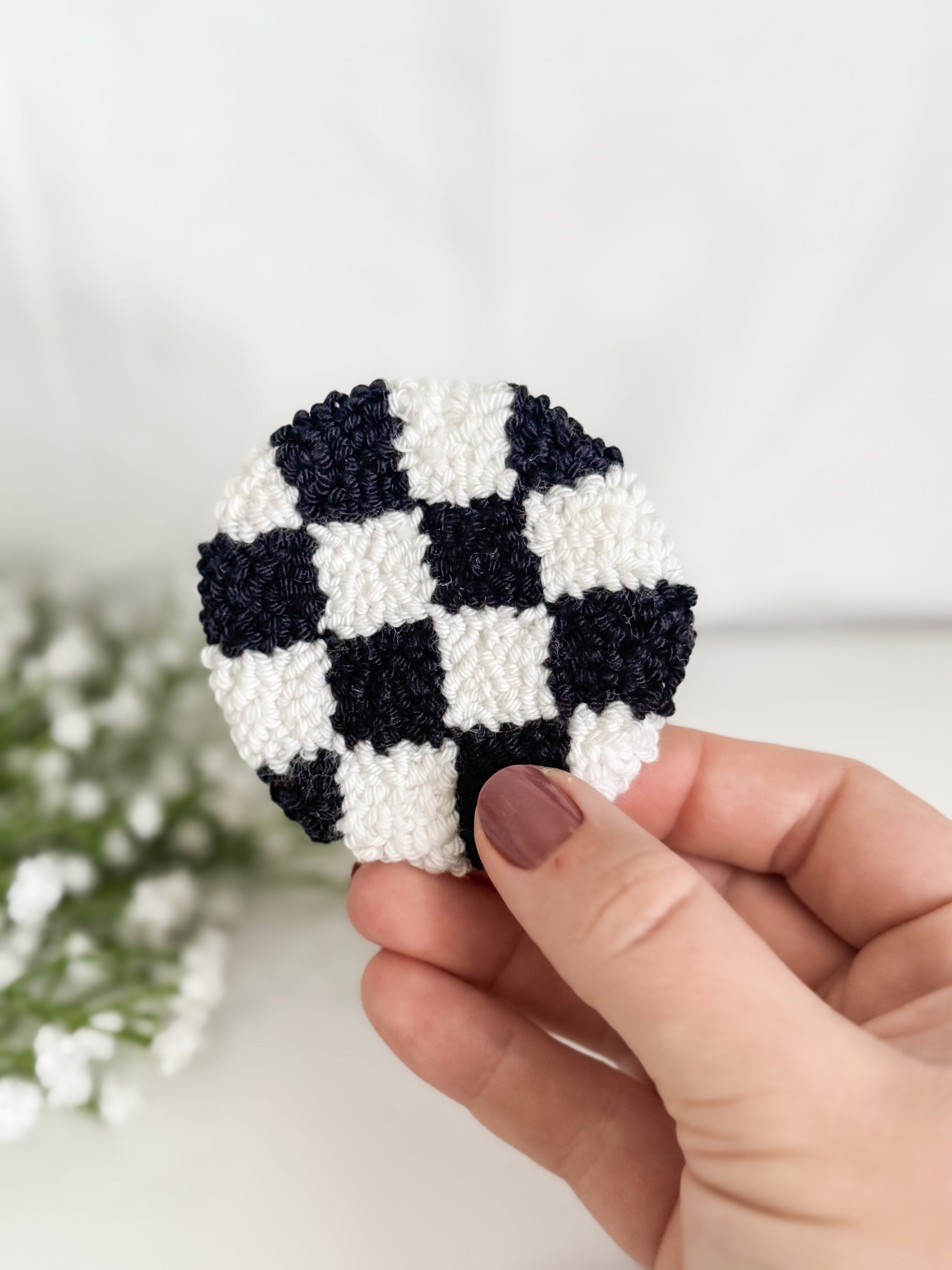 Checkerboard Car Coaster