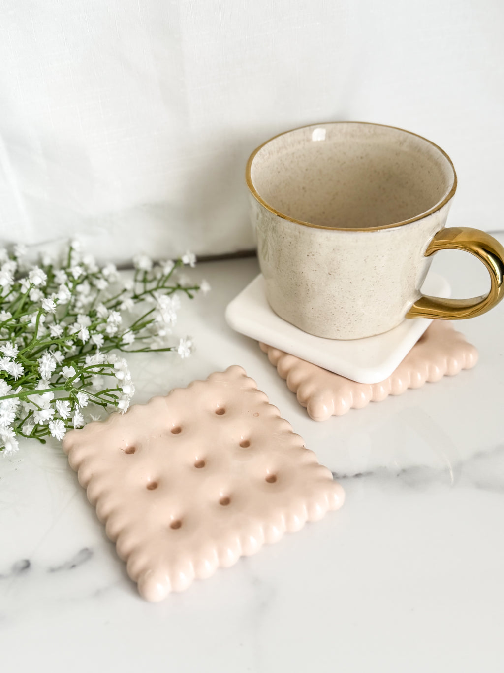 Square Biscuit Coaster Set