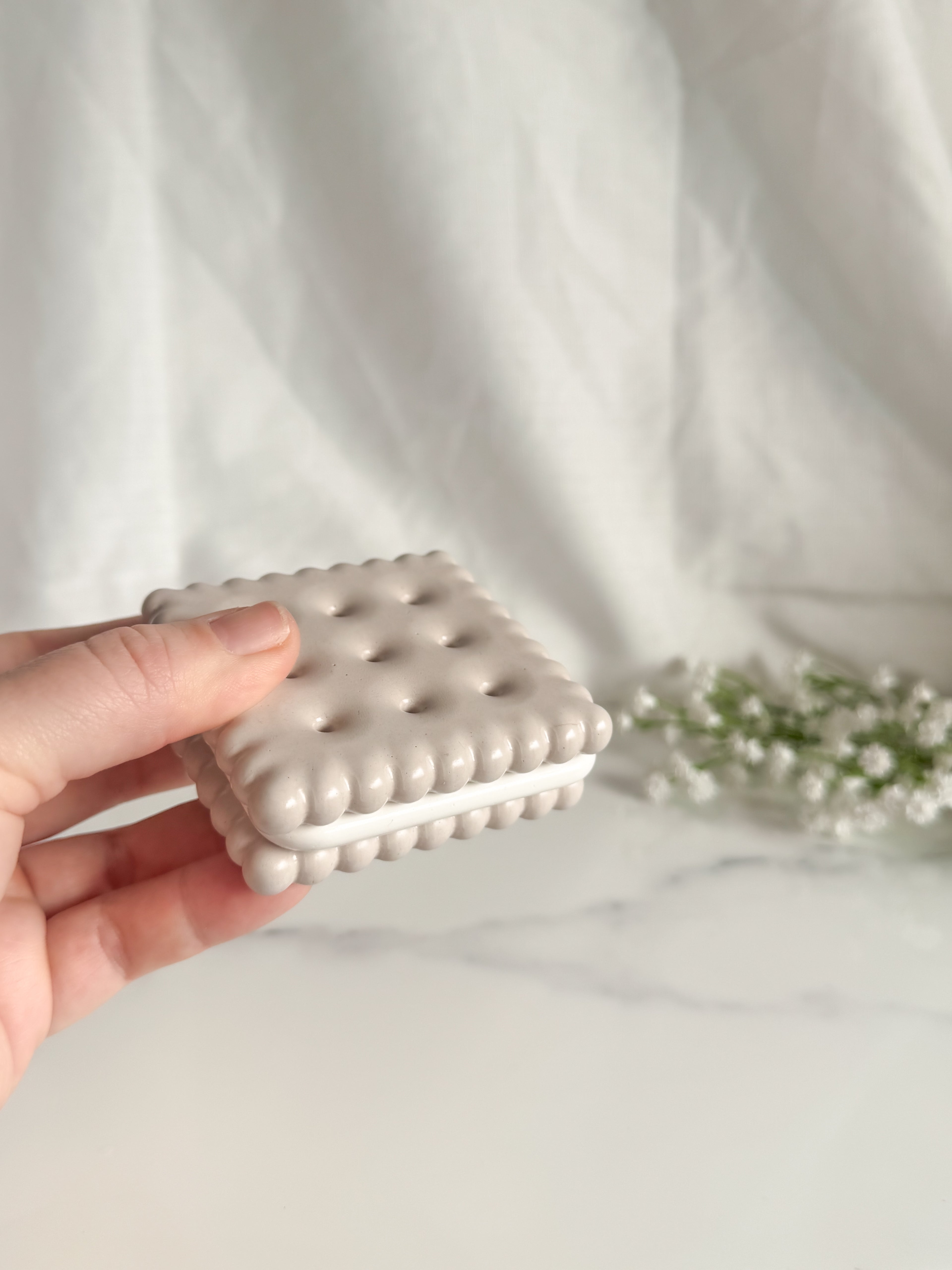 Square Biscuit Coaster Set (Small Size)