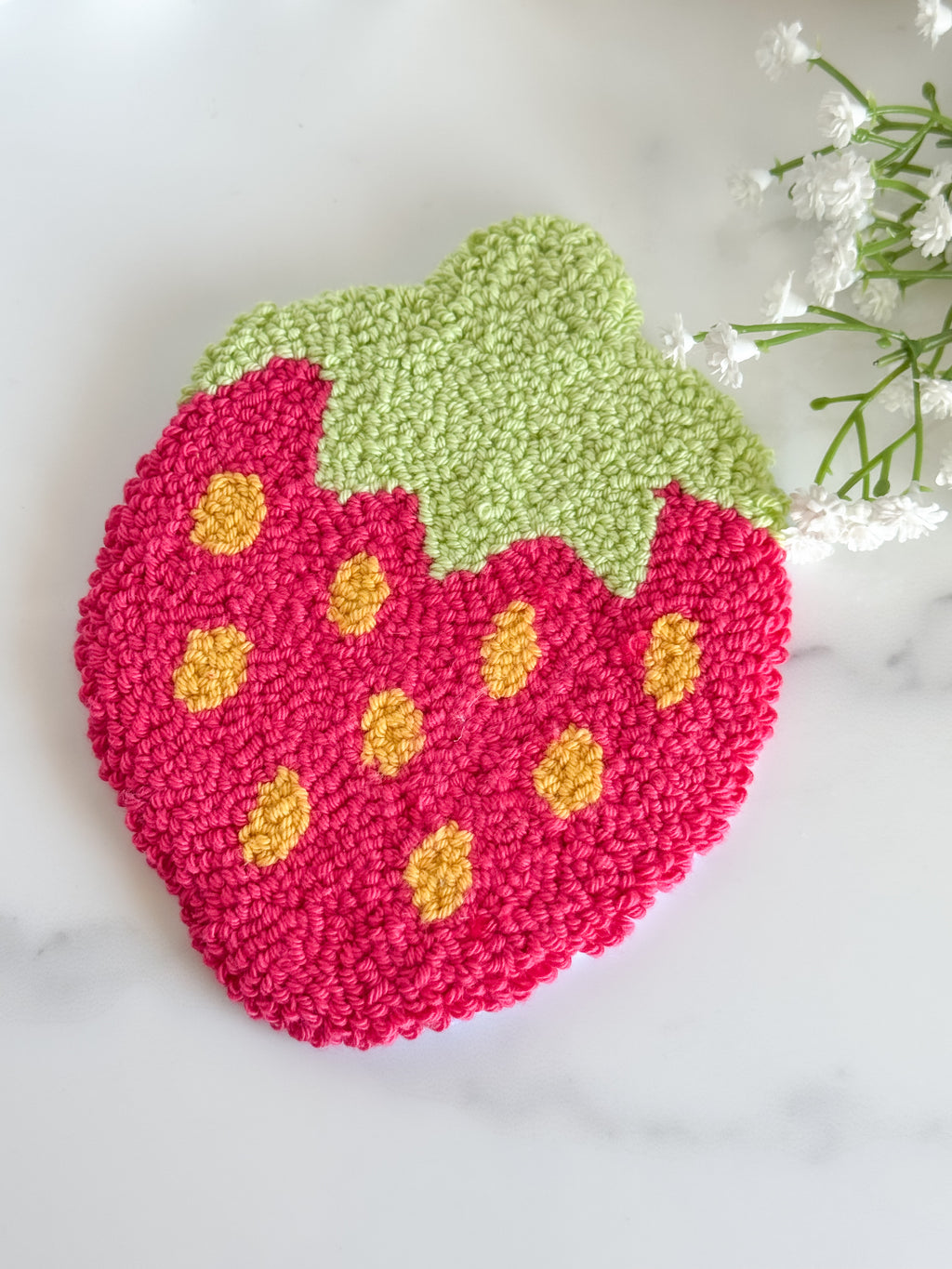 Strawberry Mug Rug