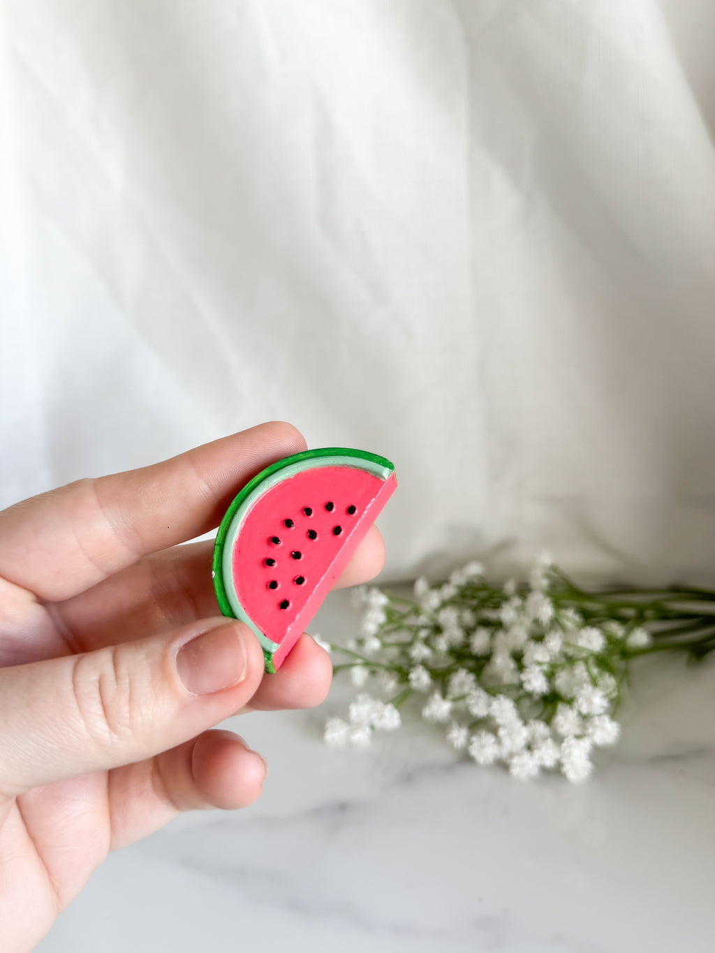 Watermelon Half Fruit Magnet