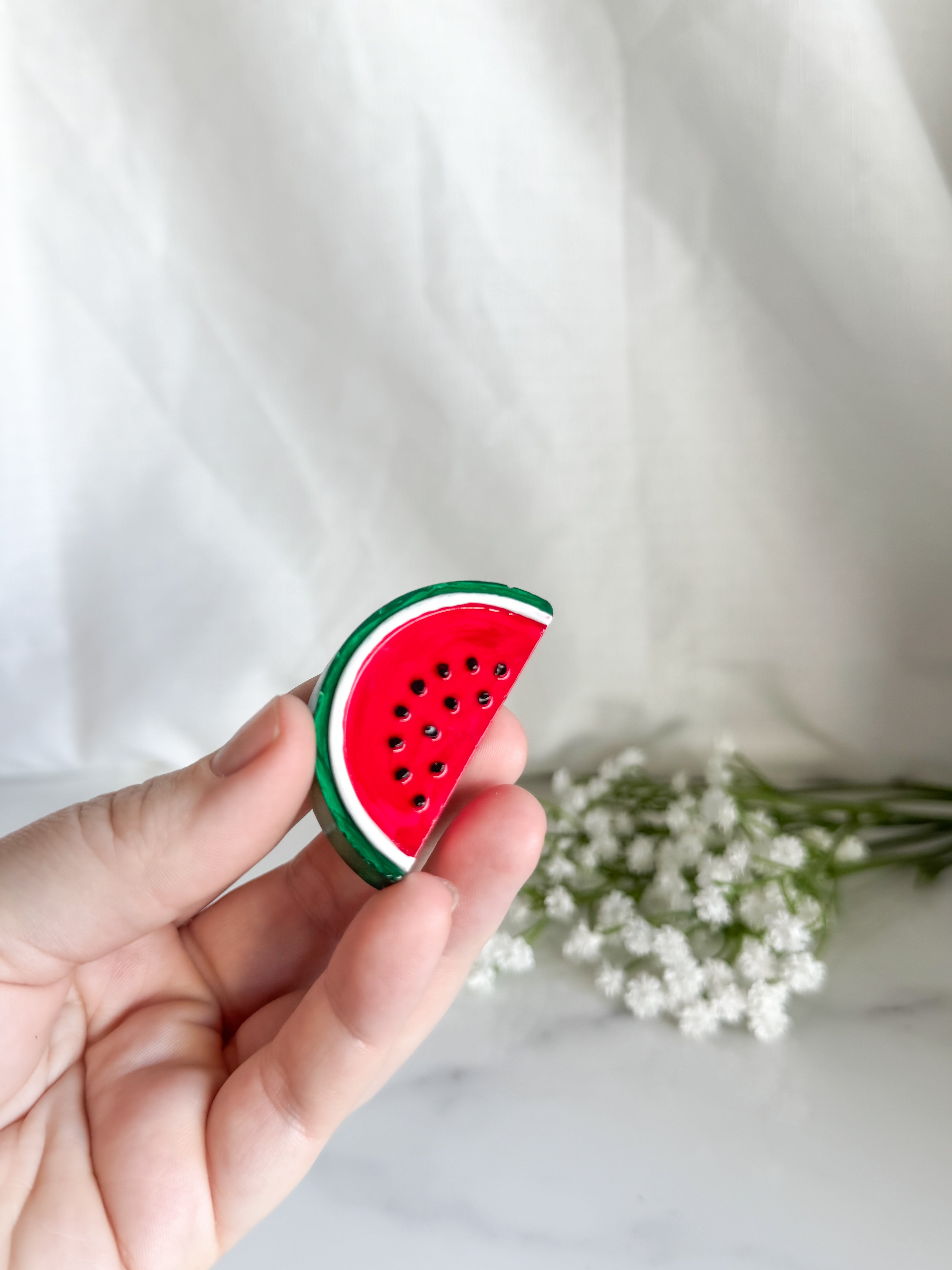 Watermelon Half Fruit Magnet