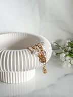 Footed Striped Edge Bowl