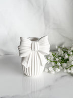 Striped Vase With Bow