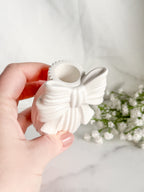 Striped Vase With Bow