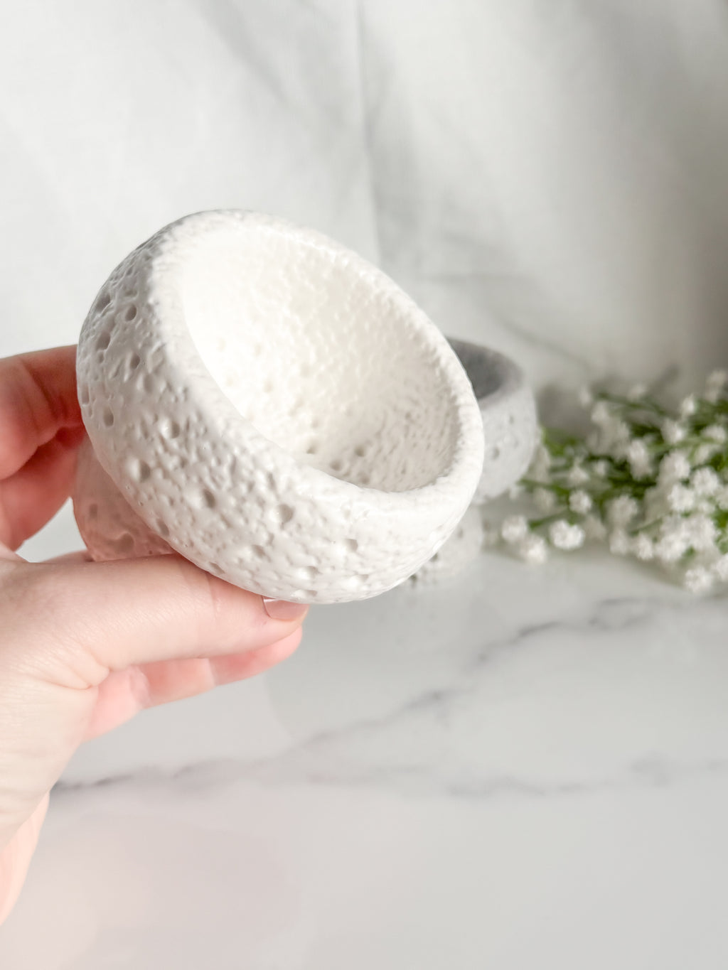 Stone Style High Footed Bowl