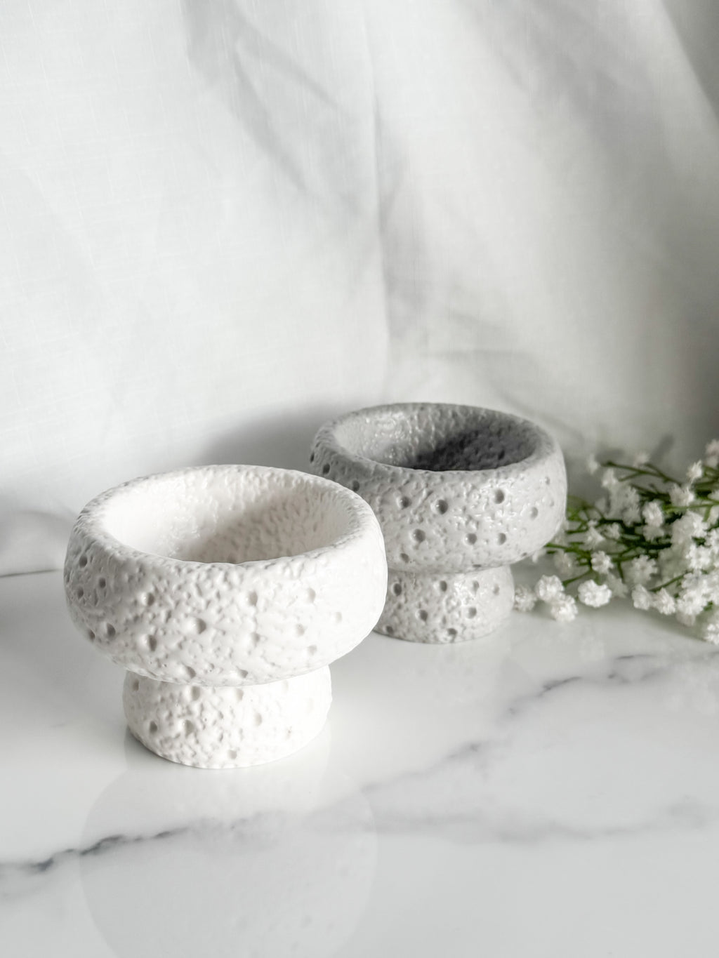 Stone Style High Footed Bowl