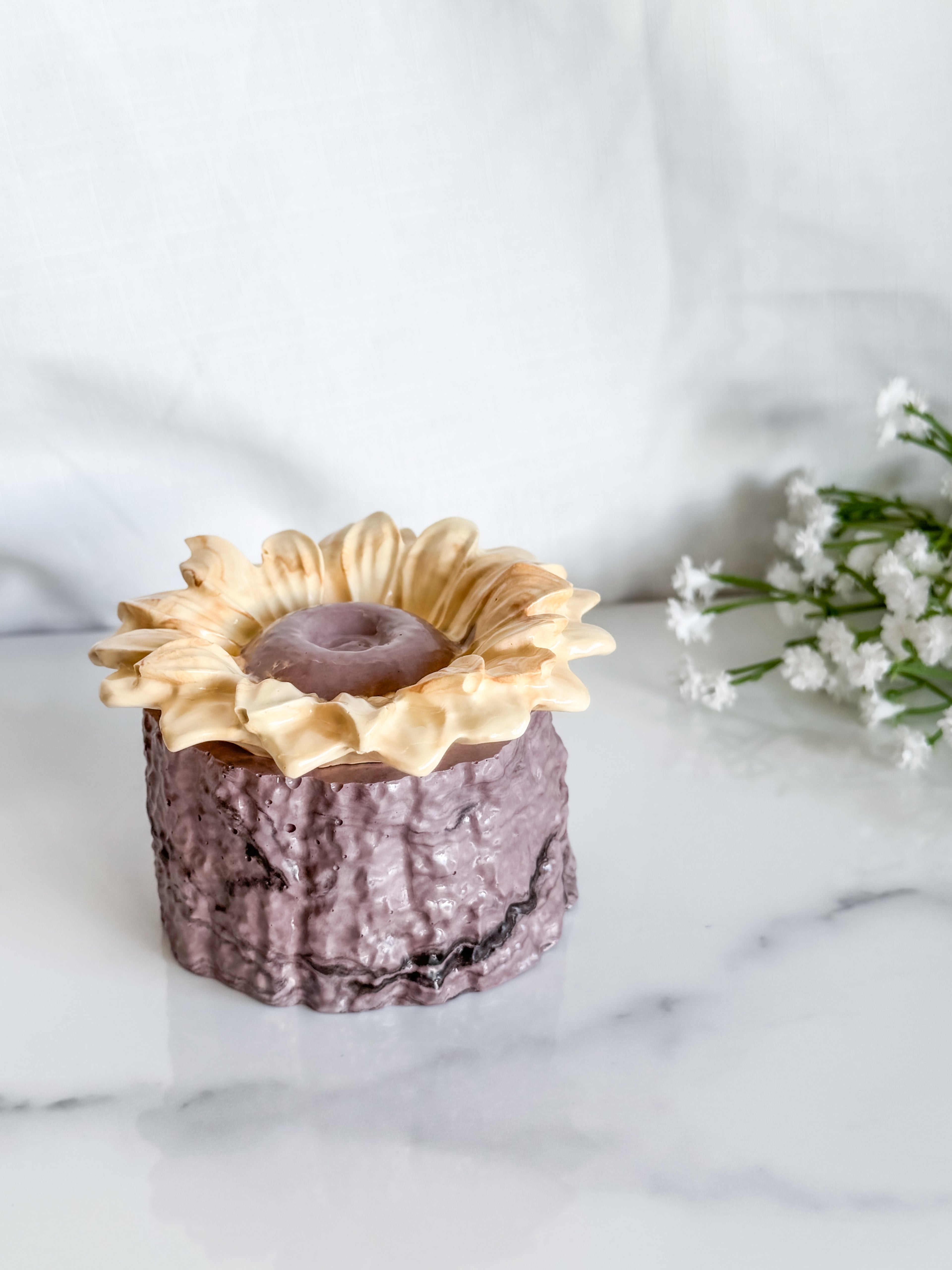 Sunflower Trinket Box