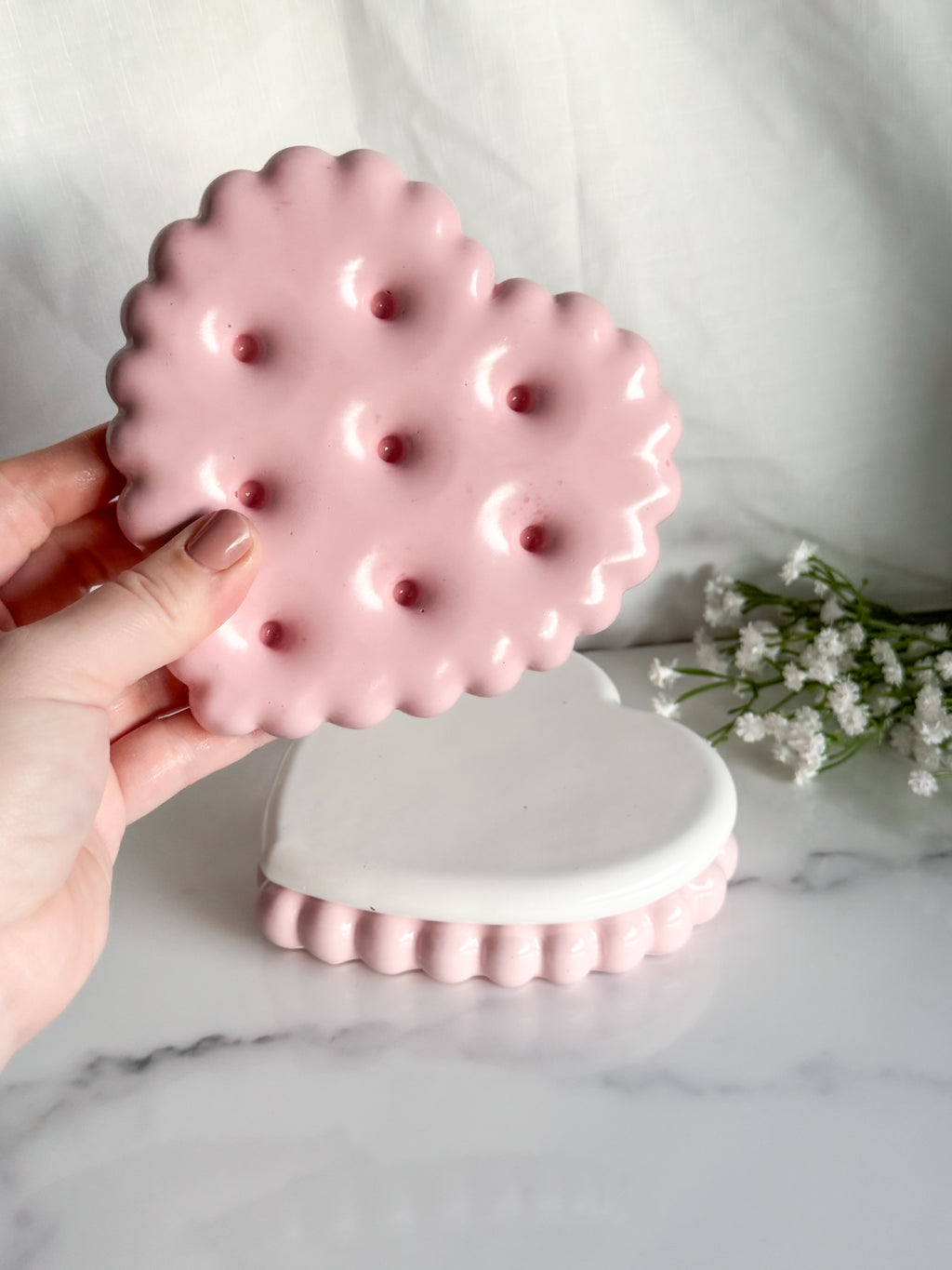XL Heart Biscuit Coaster Set