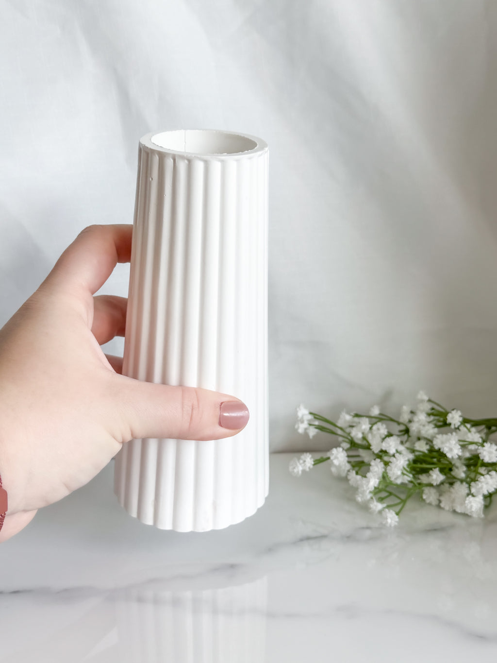 Tall Striped Vase