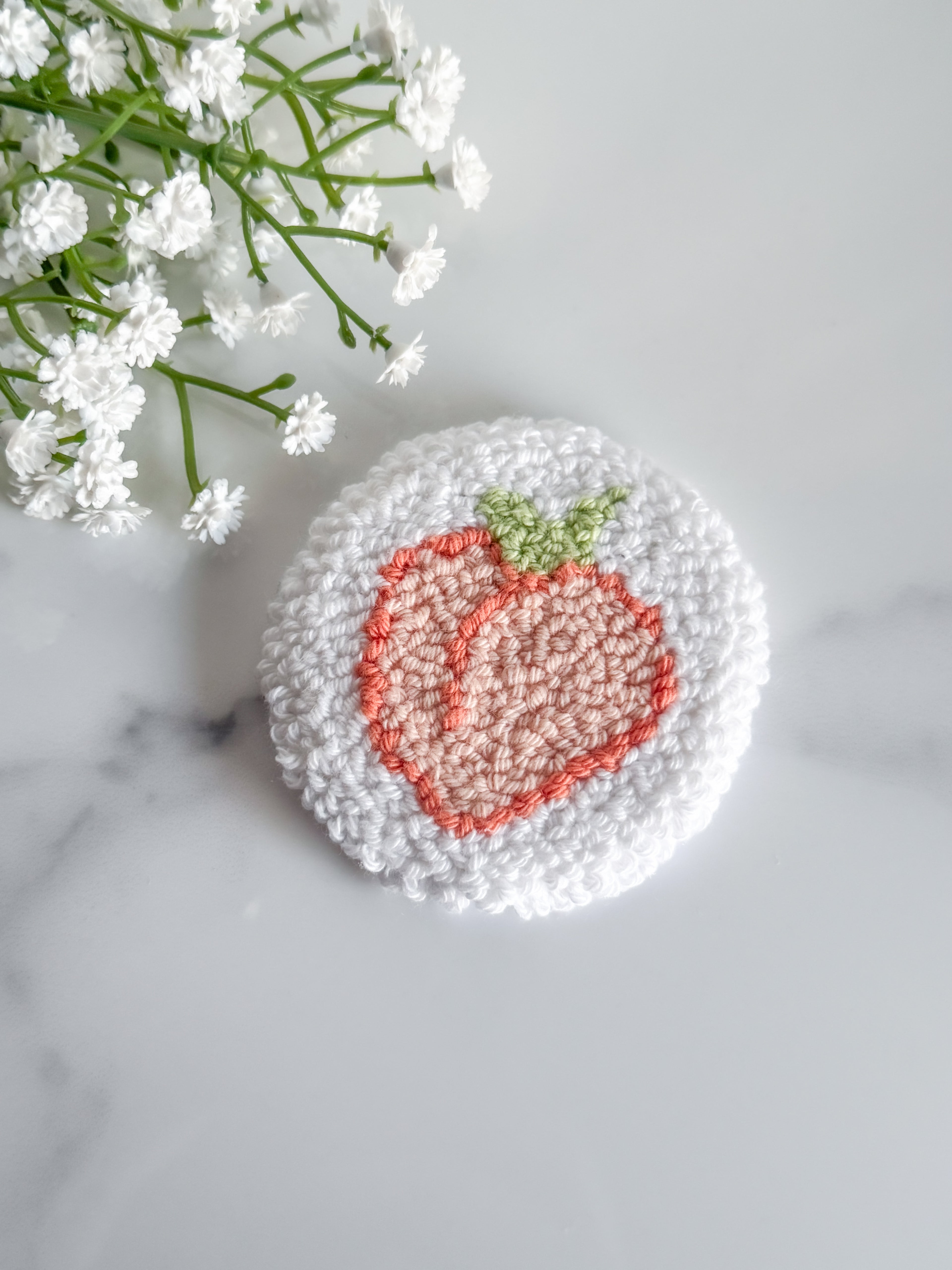 Peach Car Coaster
