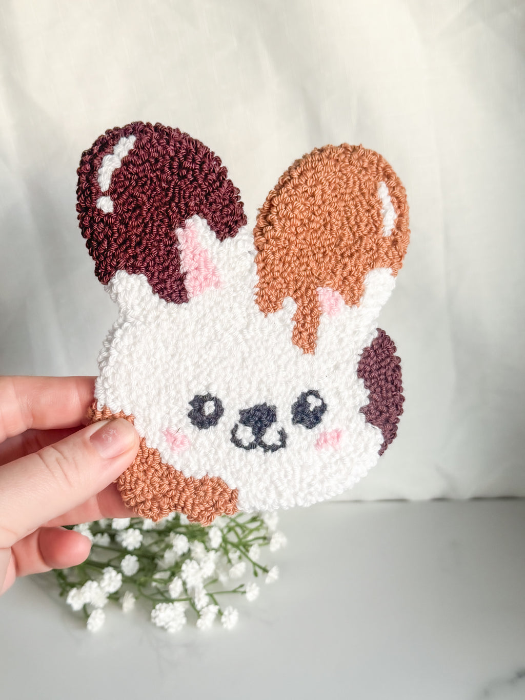Choc Bunny Mug Rug