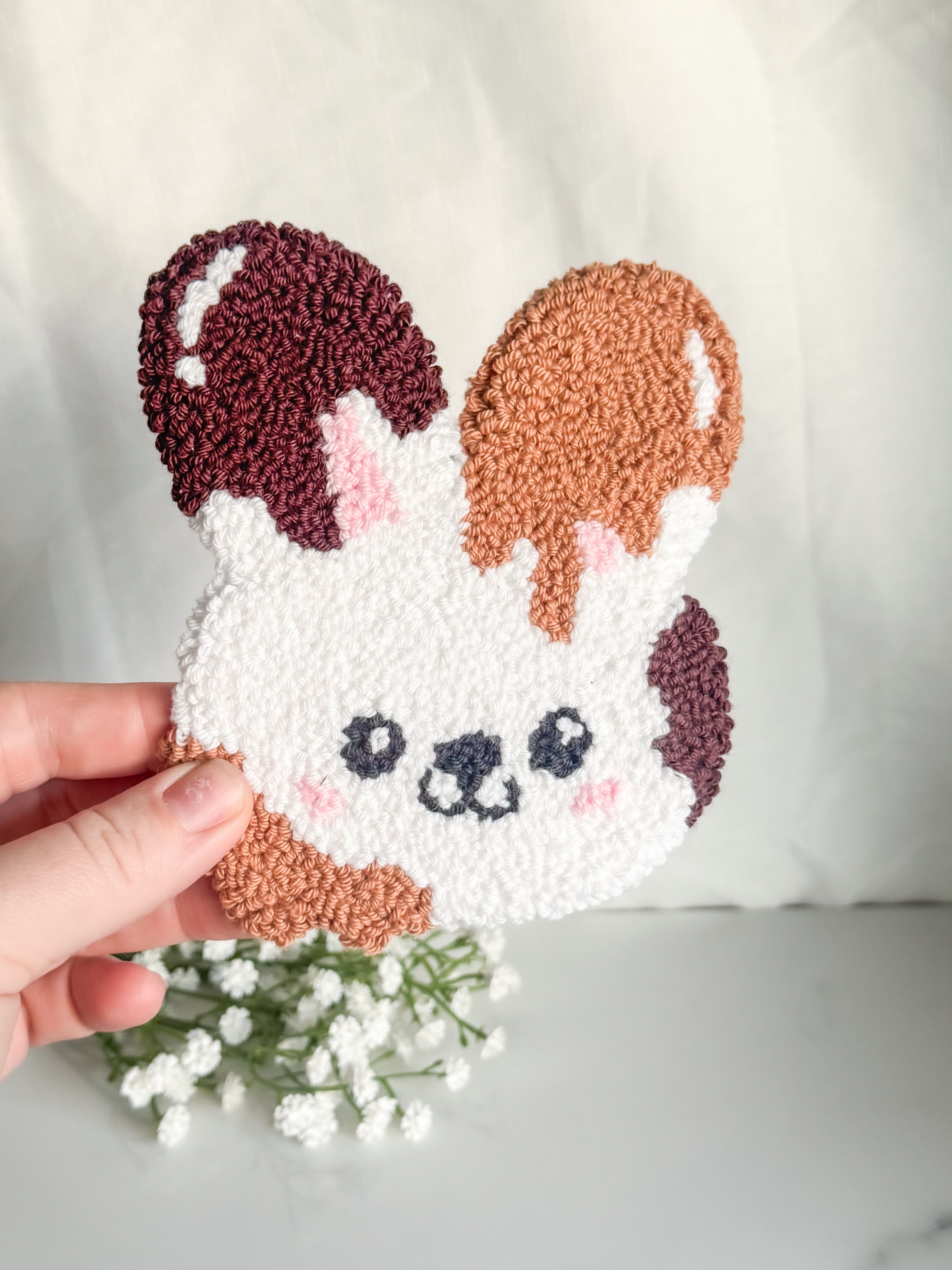 Choc Bunny Mug Rug