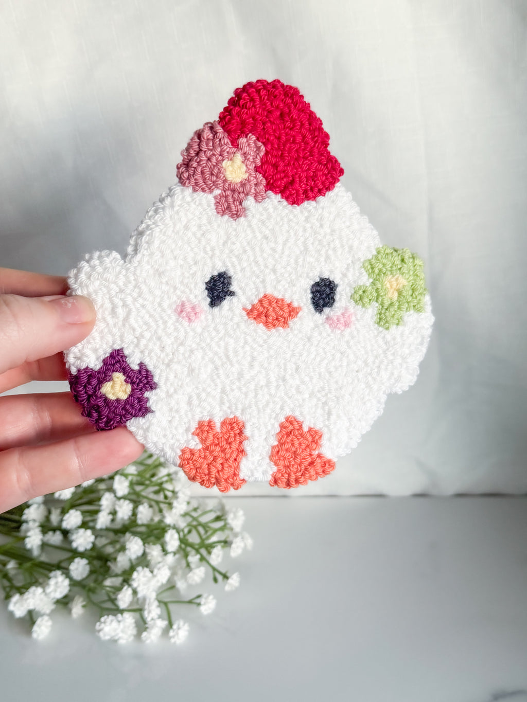 Baby Rooster Mug Rug