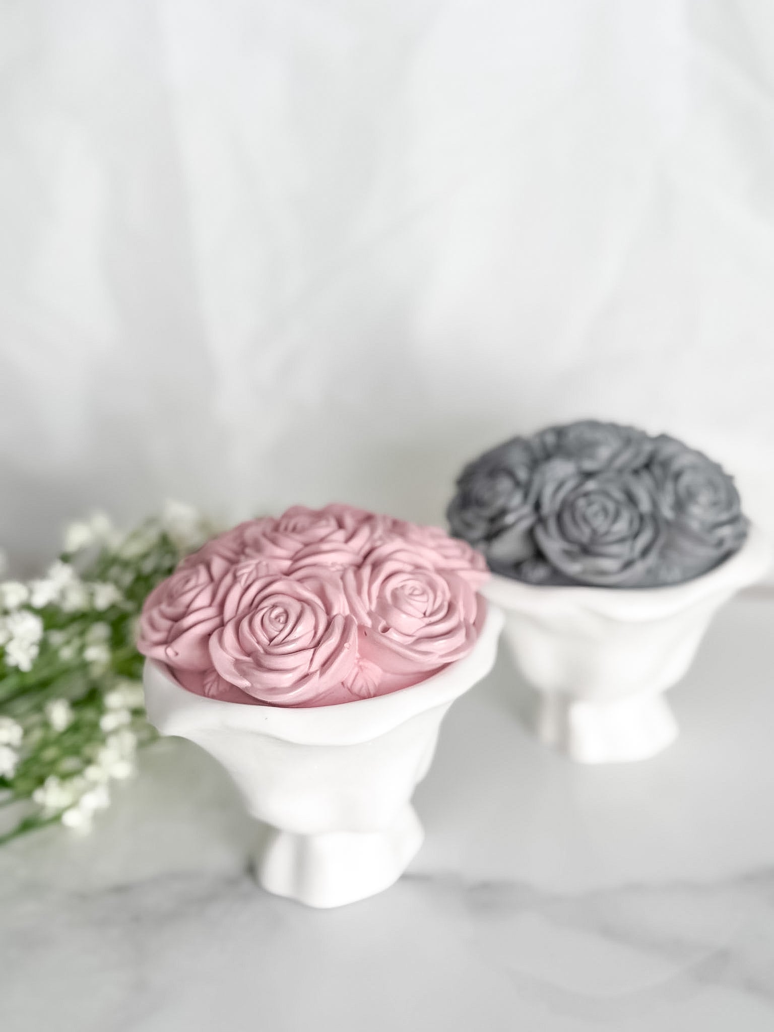 Rose Bouquet Trinket Box