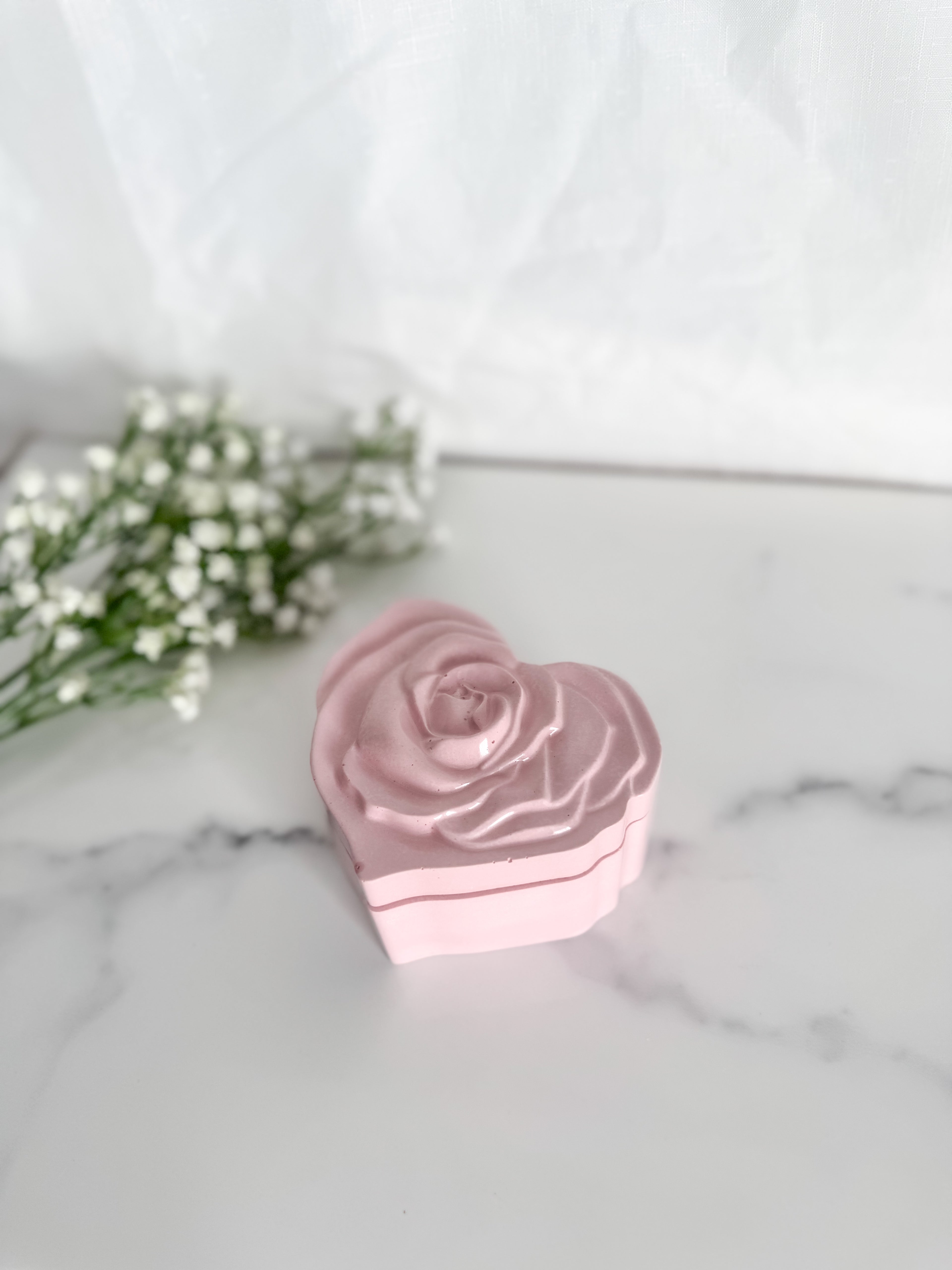 Rose Heart Trinket Box