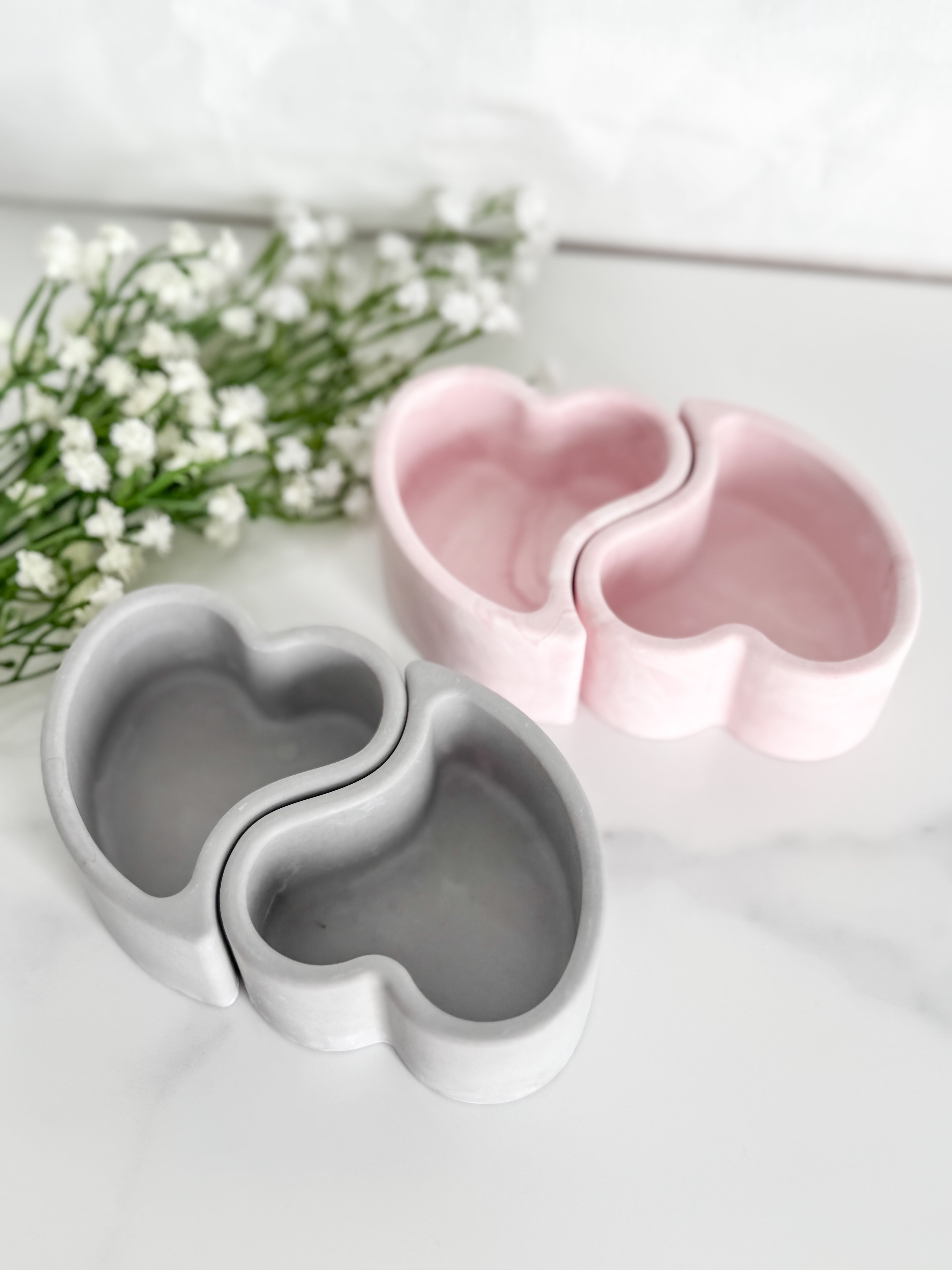 Ying Yang Hearts Trays